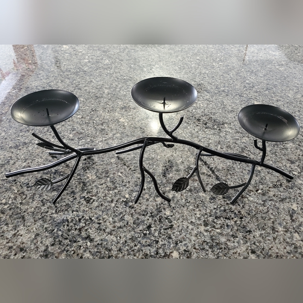 Fall Candle holder for 3 pillar candles